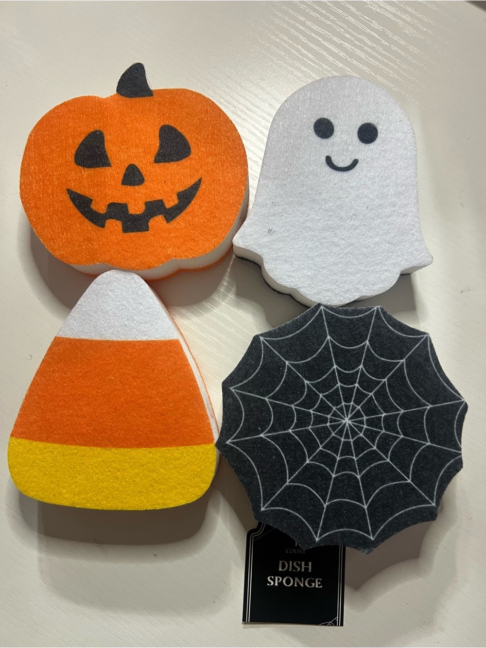 Halloween Accessories - Orange & White Foam Shapes